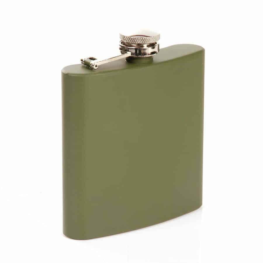 Zakfles - Heupfles | 180 ml - Roestvrij Staal | Fosco Industries | Groen