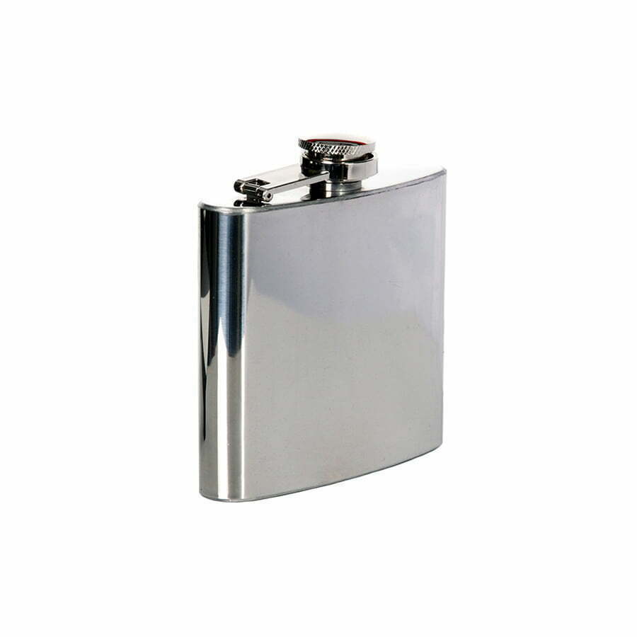 Zakfles - Heupfles | 150 ml - Roestvrij Staal | Fosco Industries | Chroom