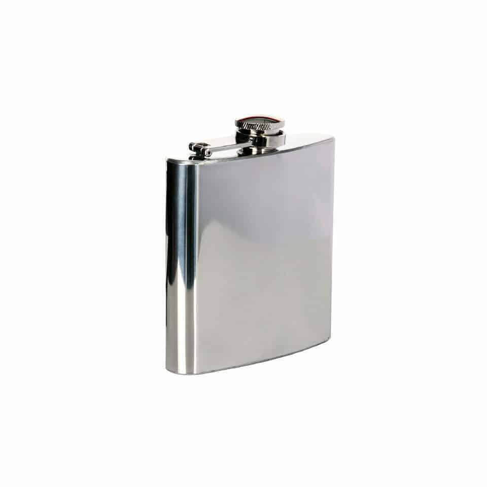 Zakfles - Heupfles | 180 ml - Roestvrij Staal | Chroom