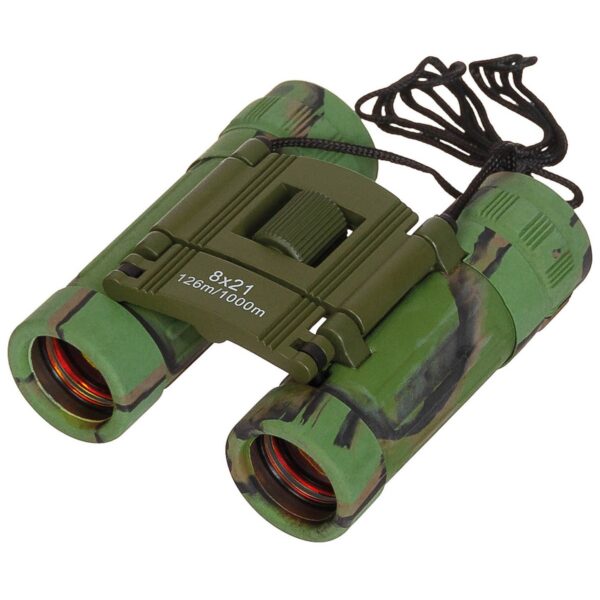 Opvouwbare Verrekijker 8x21 BAK4 Ruby Lens - Woodland - Transporttas