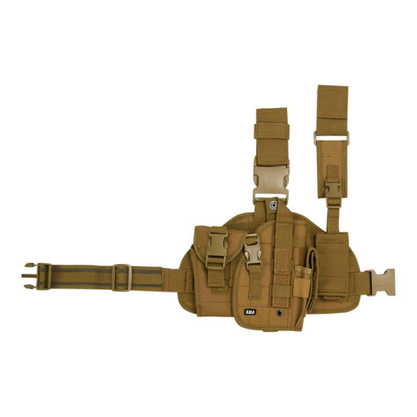 Molle leg holster rechts. Diverse kleuren - Khaki