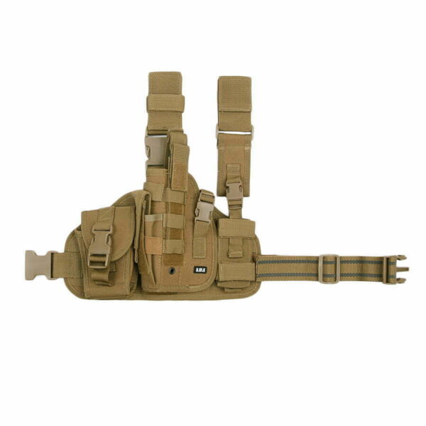 Molle leg holster links. Diverse kleuren - Khaki