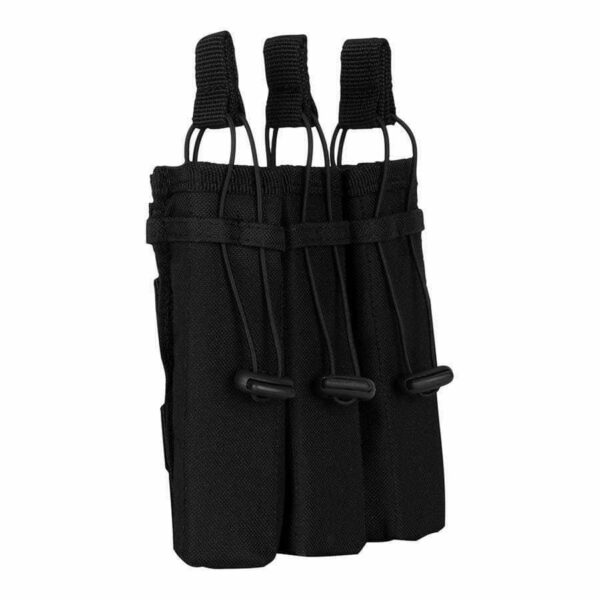 Molle pouch 3 magazijnen. Diverse kleuren - Zwart