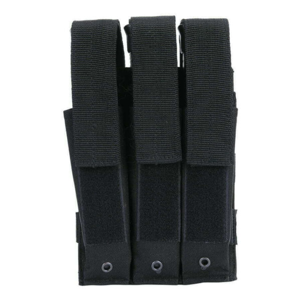 Molle pouch met sluiting. Diverse kleuren - Zwart