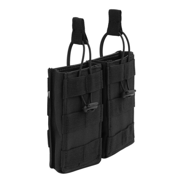 MOLLE Open Magazijnhouder Dubbel | 101 INC. | Meerdere kleuren - Zwart