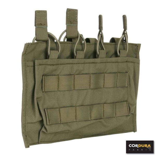 M4 pouch voor 4 magazijnen Cordura. Diverse kleuren - Groen