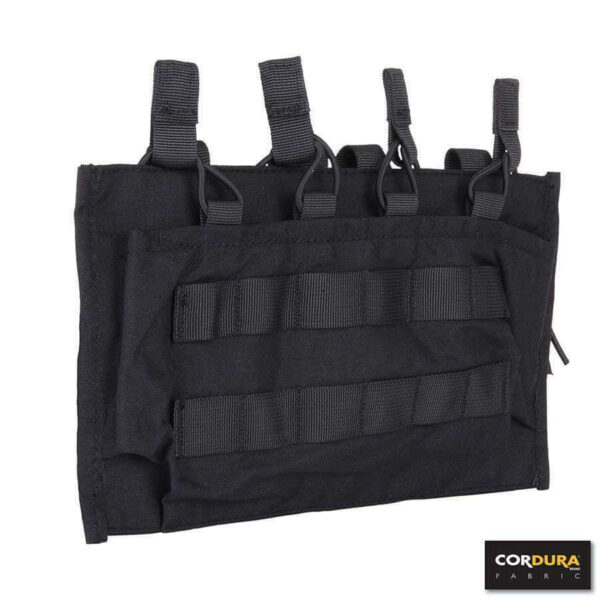 M4 pouch voor 4 magazijnen Cordura. Diverse kleuren - Zwart