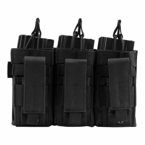 Triple cangaroo m4 mag pouch. Diverse kleuren - Zwart
