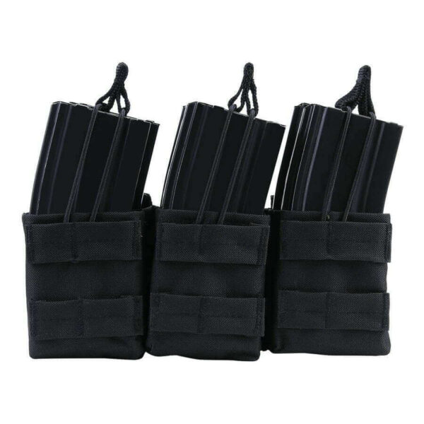 Triple stacker M4 mag pouch. Diverse kleuren - Zwart