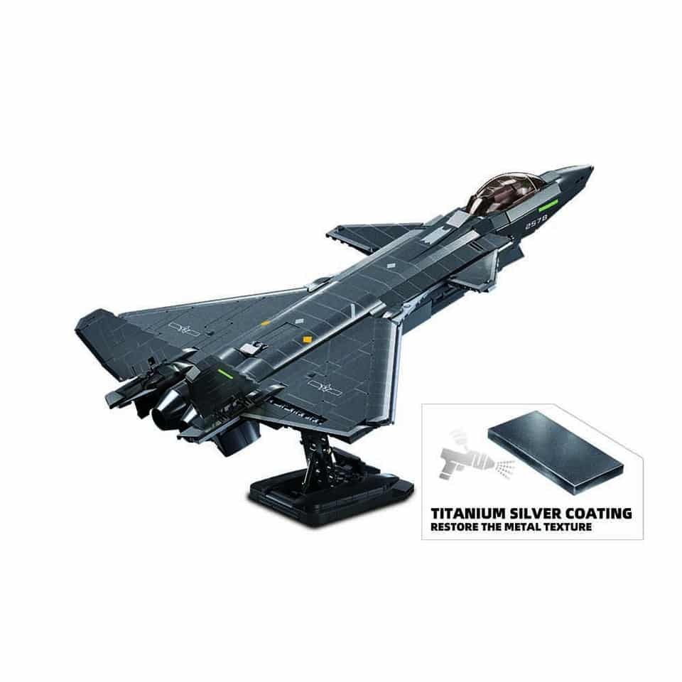 Sluban J20SS Stealth Vliegtuig Bouwset - Afbeelding 4