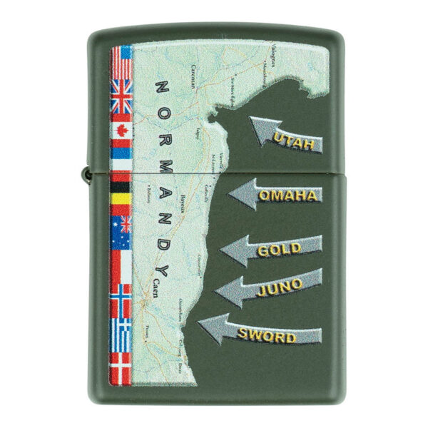 Zippo Aansteker | D-Day Military Map Normandië