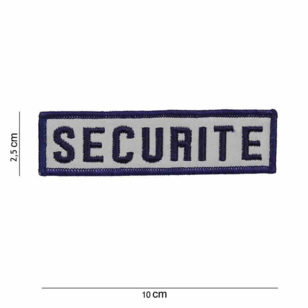 Embleem stof Securite reflectief