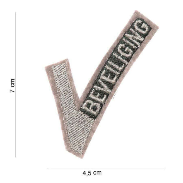 Embleem van stof beveiliging