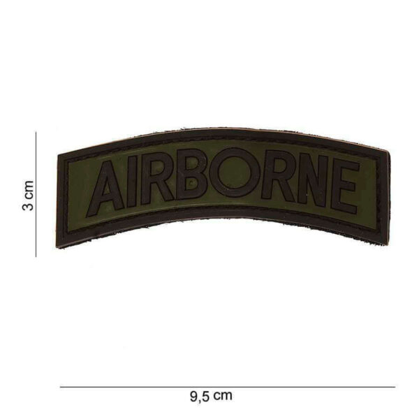Embleem 3D PVC Airborne groen