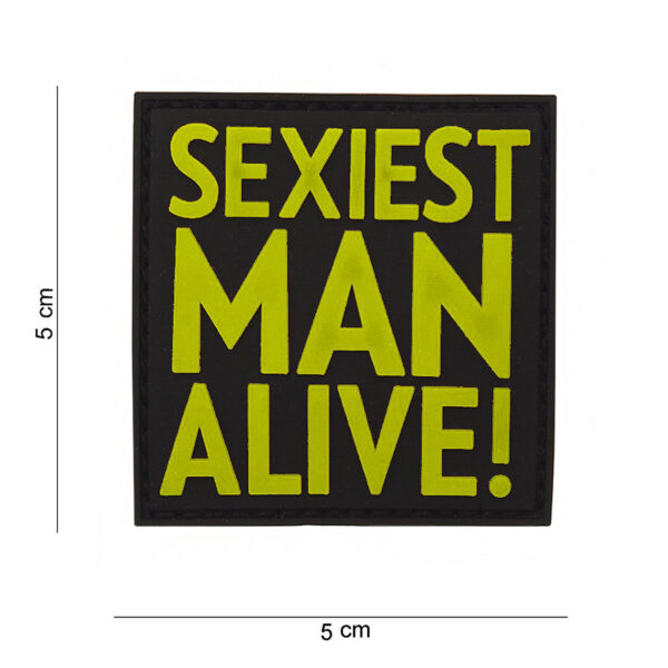Embleem 3D PVC Sexiest man alive | Diverse kleuren - Geel