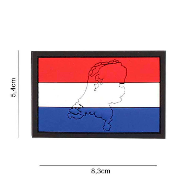 Embleem 3D PVC Nederland met contour