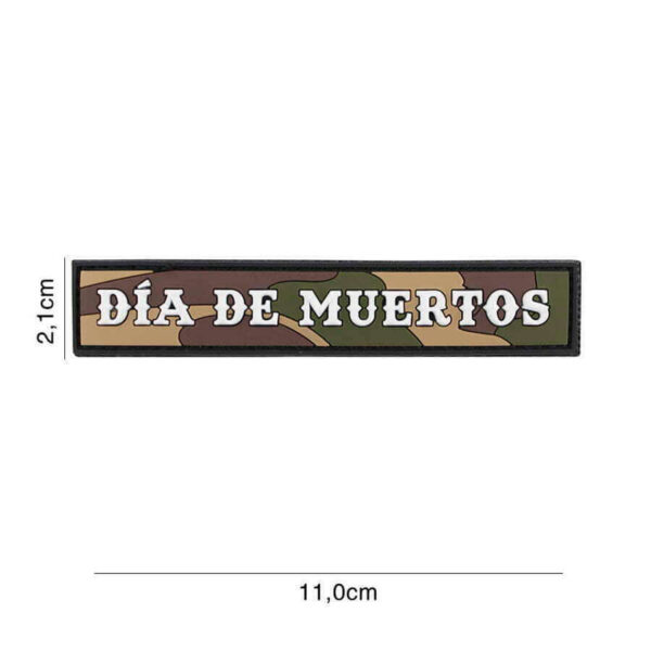 Embleem 3D PVC Dia de Muertos (Streep) Woodland.