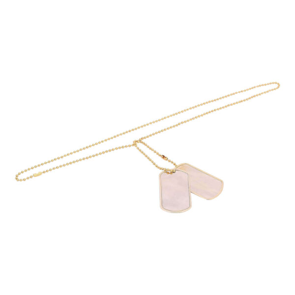 Dog tag van 100% metaal. Diverse kleuren - Goud