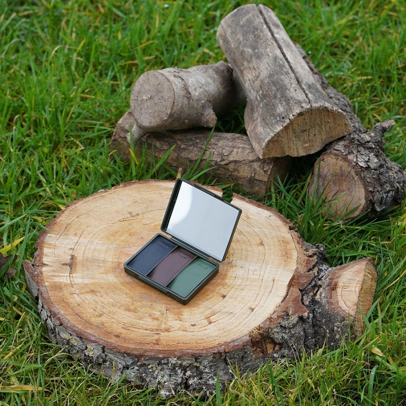 Camouflagecrème - 3 kleuren | Compact - Woodland | BCB - Afbeelding 2