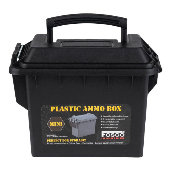 Plastic Munitie Box Mini | Fosco Industries | Meerdere kleuren - Zwart