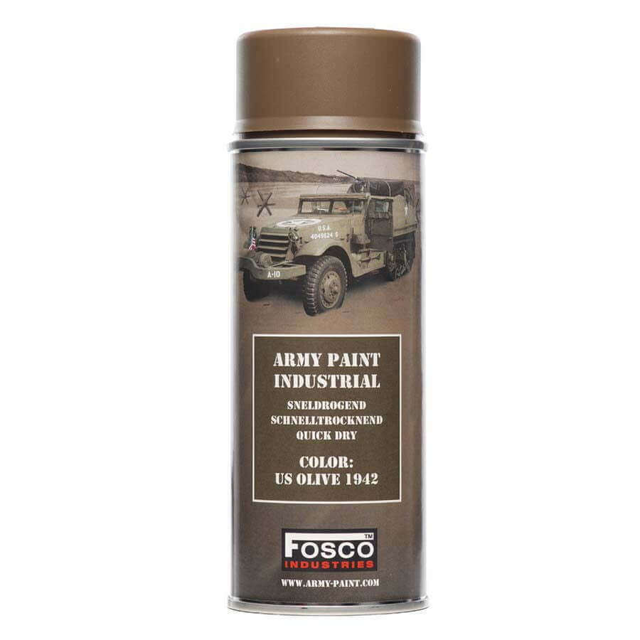 Spuitbus leger verf 400 ml. Diverse kleuren - US olive