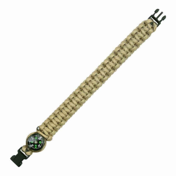 Paracord kompas K2023 9 inch - Khaki