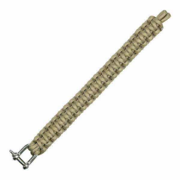 Paracord iron buckle K2020 9 inch - Khaki