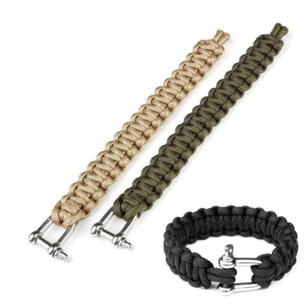 Paracord van 100% nylon met metalen sluiting. Diverse kleuren - Groen