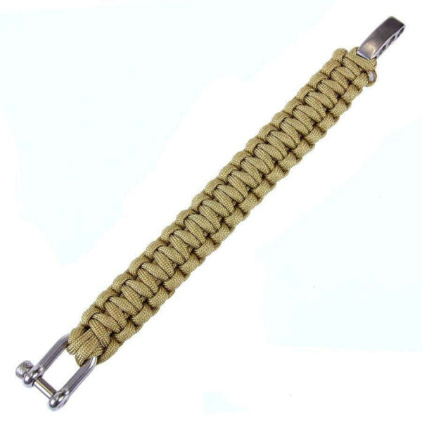 Paracord bracelet K2108A 9 inch - Coyote