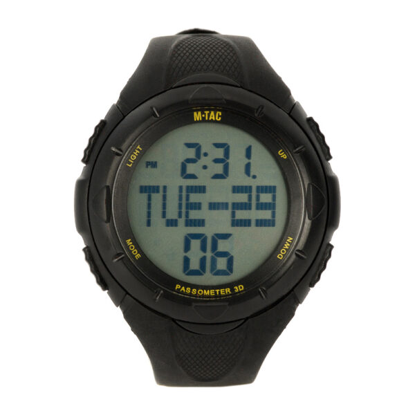 M-tac Tactical Horloge met stappenteller | Diverse Kleuren - Zwart
