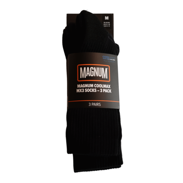 Coolmax MX3 Sokken - Zwart | 3-Pack | Magnum