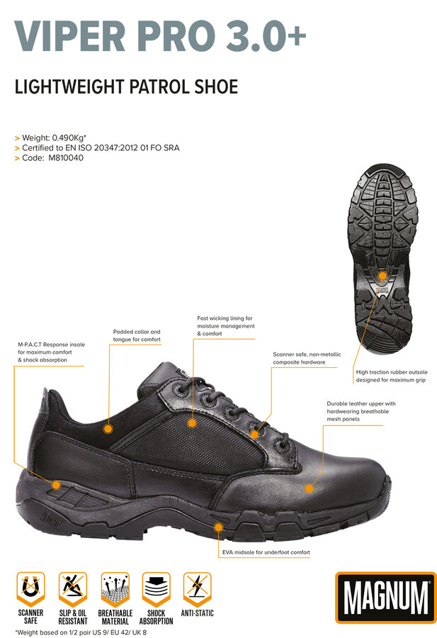 Magnum Viper Pro 3.0+ | Zwarte Werkschoenen - Afbeelding 7