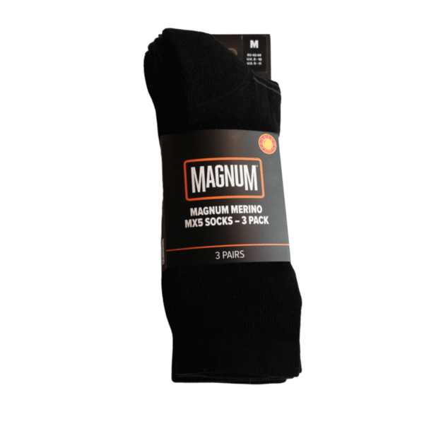Merino MX5 Sokken - Zwart | 3-Pack | Magnum