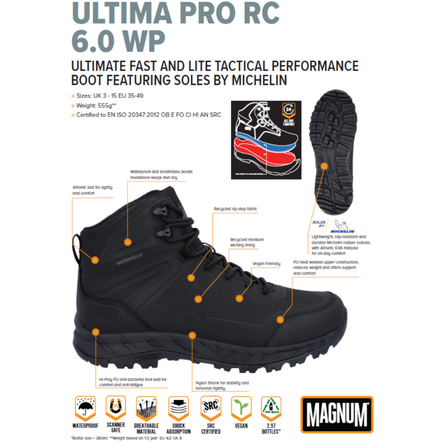 Magnum Ultima PRO RC 6.0 | Vegan | Waterproof - Afbeelding 6