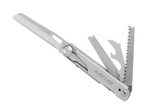 Compacte Multitool Grijs (7 tools) met glasbreker | Bryce Mist Grey | Black Eagle