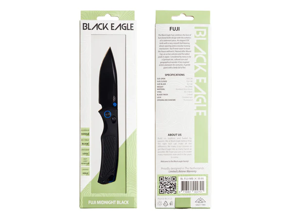 Inklapbare Zakmes | Fuji Midnight Black | Black Eagle - Afbeelding 6