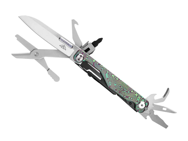 Multitool met glasbreker (11 tools) | Teton Forest Green | Black Eagle