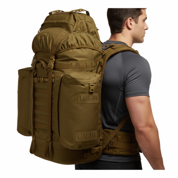 Berghaus Cedar 100L MMPS Rugzak - Cyclops II Dragsysteem - Grote Backpack Rugzak - Bruin, 183-198cm