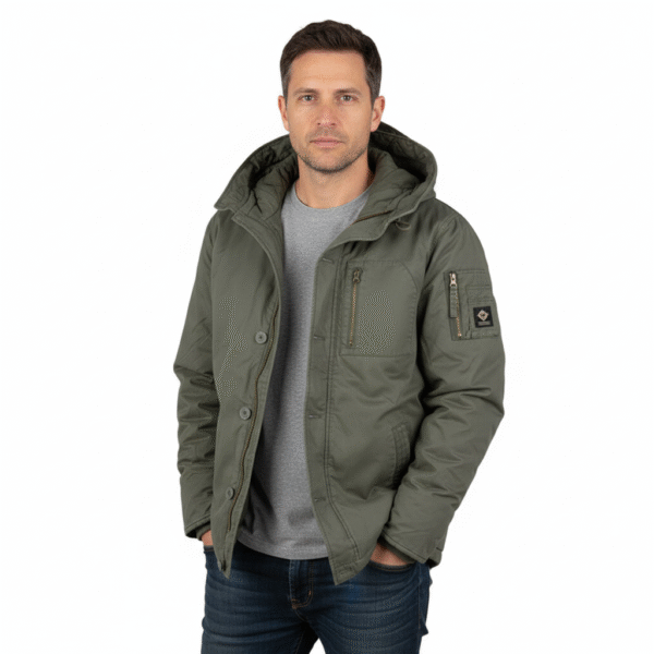 Parka jas heren - Commander Army Winterjas | Fostex Garments - S, Groen