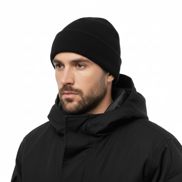 Commando muts wol. Diverse kleuren - Zwart