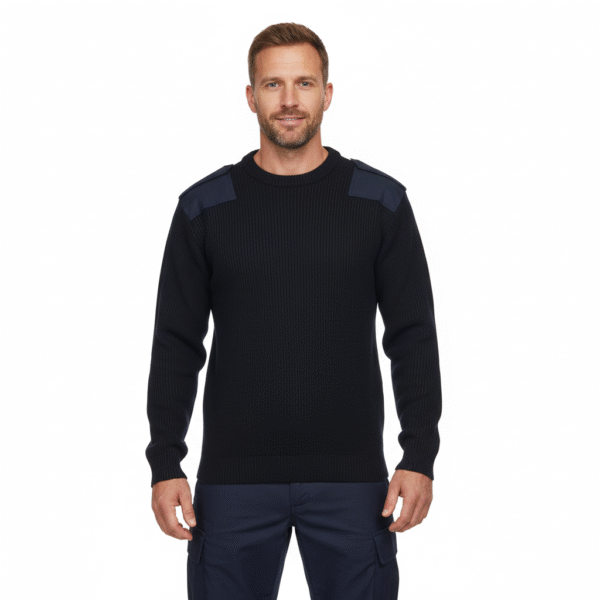 Commando Trui - Zwart - Fijn gebreid Acryl