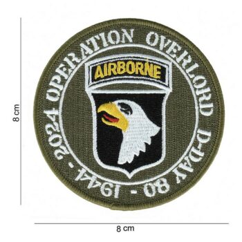 Embleem stof D-Day 80 jaar - 101st Airborne #7076