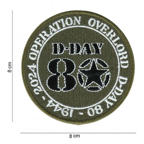Embleem stof D-Day 80 jaar operation overlord #4038