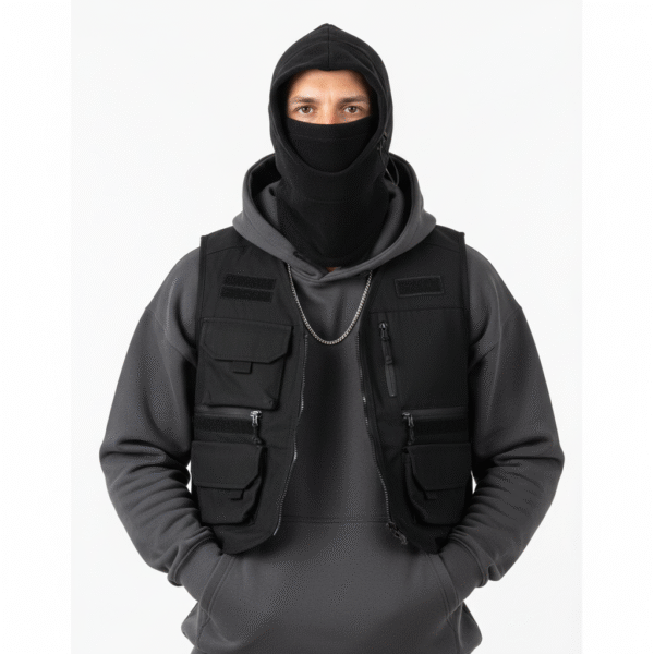 Fleece Polar Winter Bivakmuts - Tactische Sjaal & Muts - Zwart