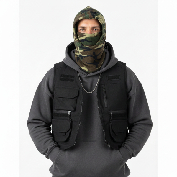Fleece Polar Winter Bivakmuts - Tactische Sjaal & Muts