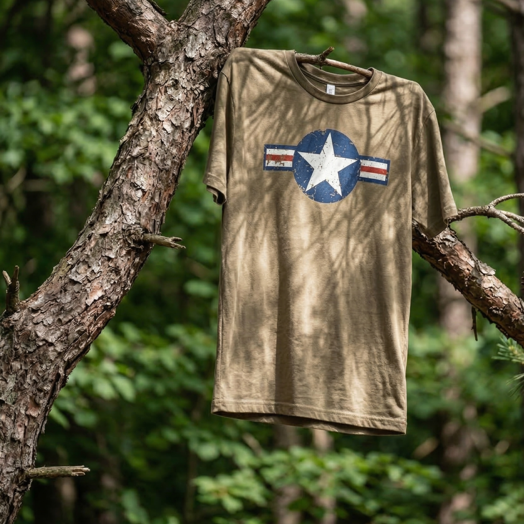T-shirt WW II Coyote | Fostex Garments - Afbeelding 4