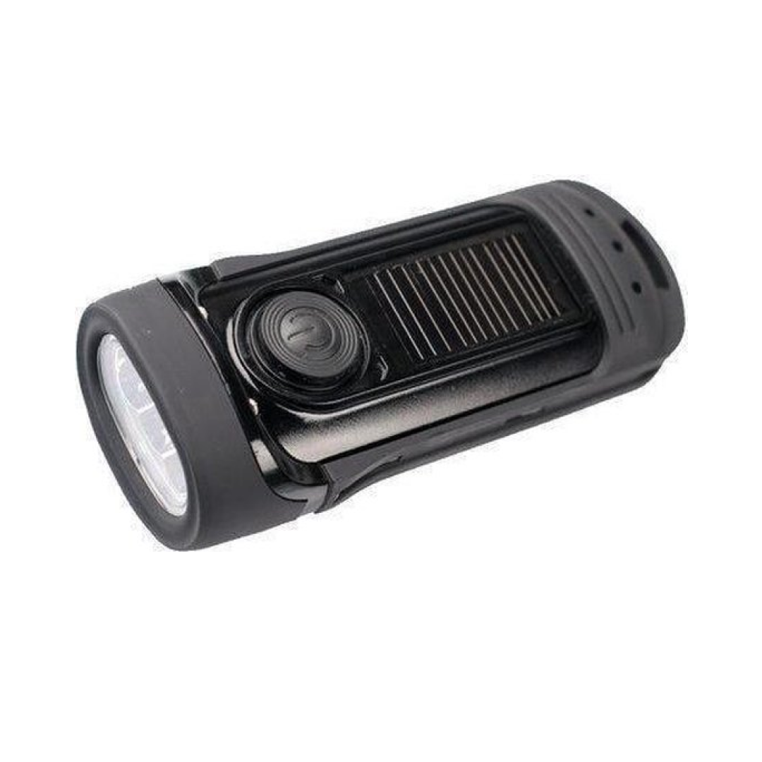 Powerplus Dynamo zaklamp op zonne-energie - Baracuda