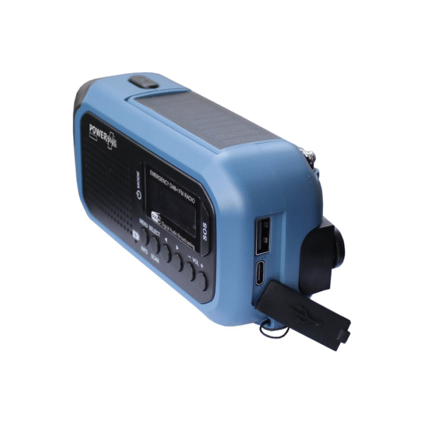 POWERplus Hyena Solar Dynamo DAB+ FM Radio | Powerbank | Zaklamp | SOS Alarm | Ideale noodradio