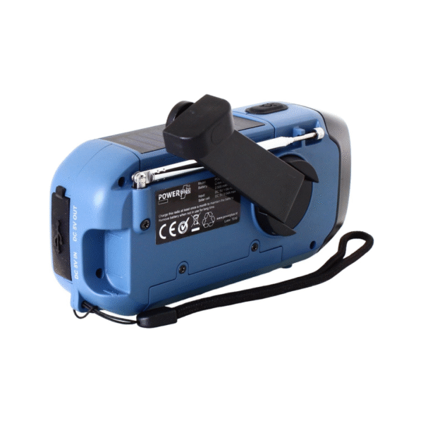 POWERplus Hyena Solar Dynamo DAB+ FM Radio | Powerbank | Zaklamp | SOS Alarm | Ideale noodradio