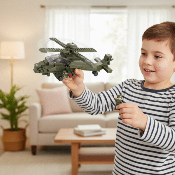 Gevechts helikopter M38-B0298 Sluban Groen Sluban lego